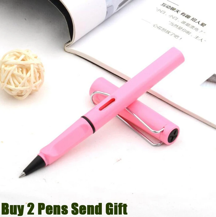 Roller Pen Pink Брендовая Шариковая ручка для бизнеса Safari, хорошее качество, шариковая ручка для студентов, купить 2 ручки, отправить подарок - Цвет: Roller Pen Pink