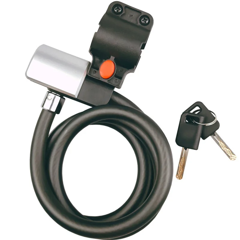 

Bike Bicycle Lock With 2 Key 1.2M Universal Anti-Theft Cable Coil Motorcycle Cycle MTB Bike Security Lock Bike Accessories