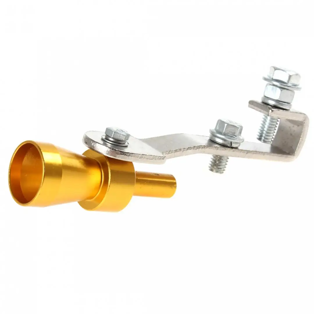 Золотой Универсальный Автомобильный турбо звук свисток Глушитель выхлопная