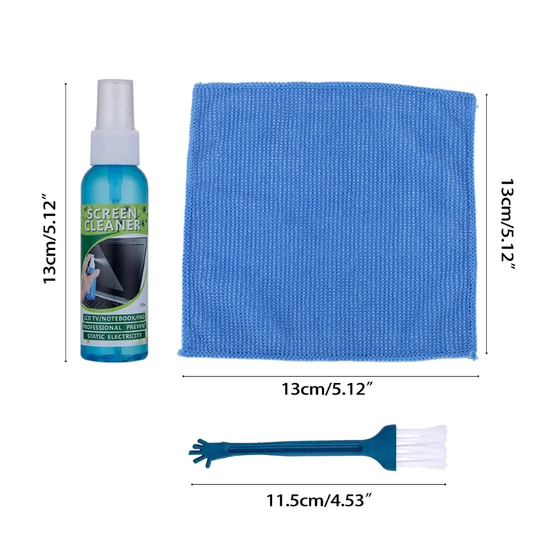 

Hot Selling Digital Cleaning Supplies Set LCD Screen Laptop Cleaning Digital Appliance Cleaner Brush Liquid Cloth Kit
