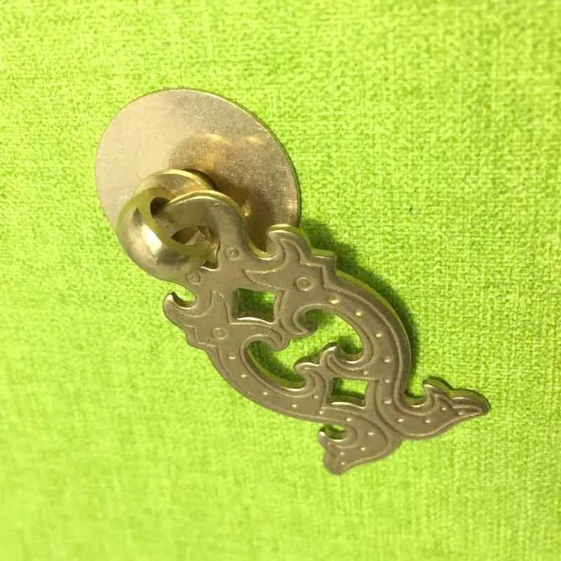 1 шт. оптовая продажа латунные ручки и для шкафа в форме рыбы антикварное кольцо