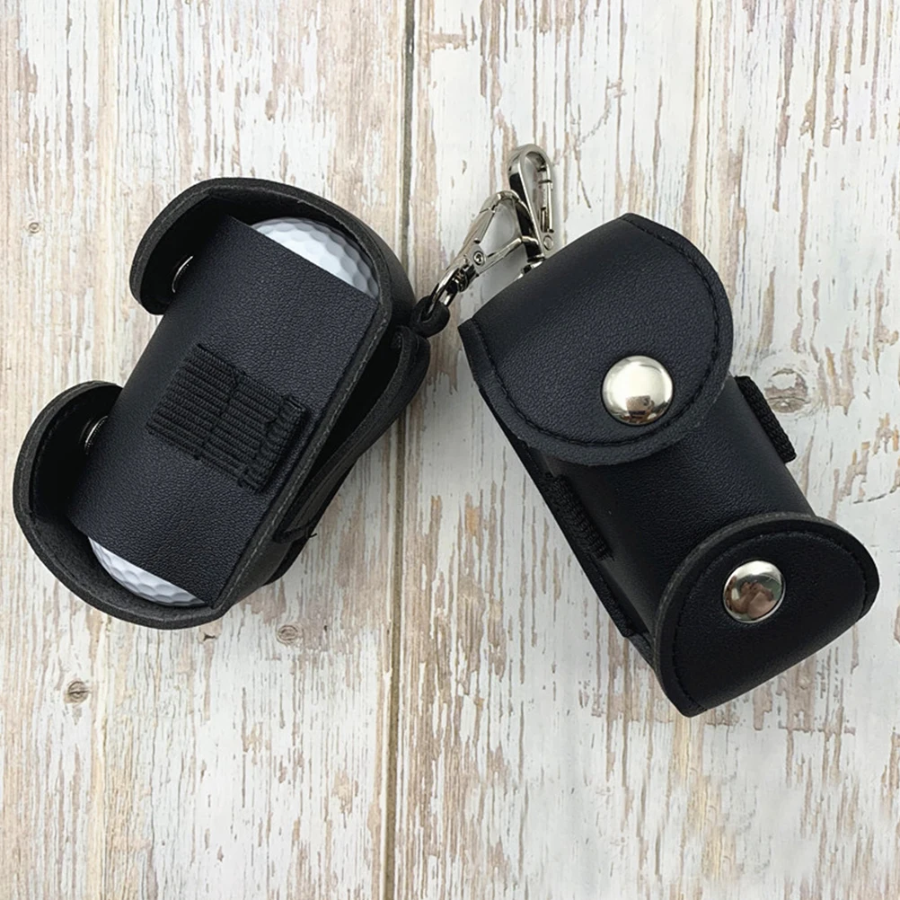 Портативная маленькая поясная сумка для мяча гольфа тонкая кожаная аксессуаров |