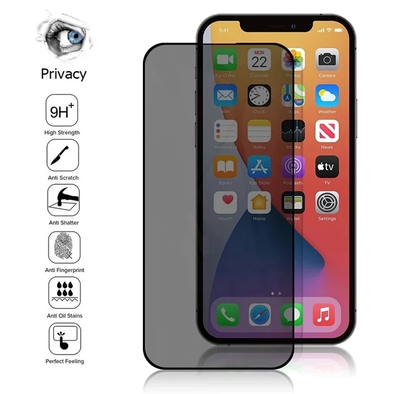 

Best Privacy Screen Protectors for IPhone 11 12 13 Pro Max Mini Anti-Scratch Anti-Spy Glass for IPhone XS X XR SE 6 6S 7 8 Plus