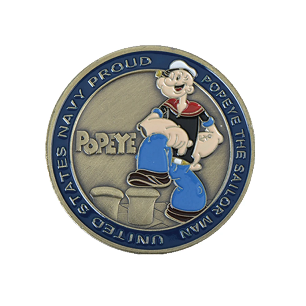 Памятная сувенирная монета Popeye в США подарок для домашнего декора лучшая