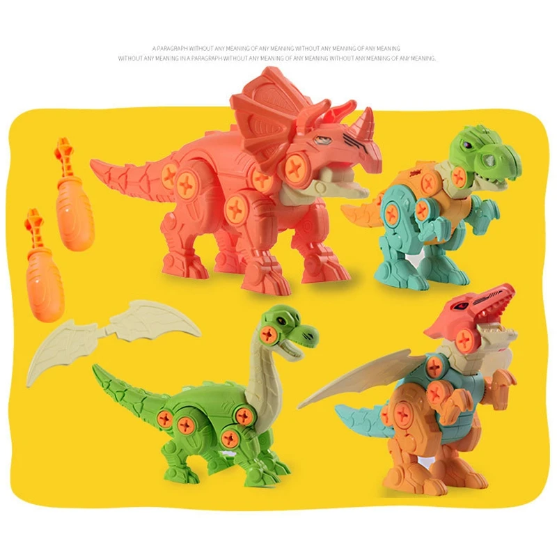 4 шт. Детский конструктор динозавры | Игрушки и хобби