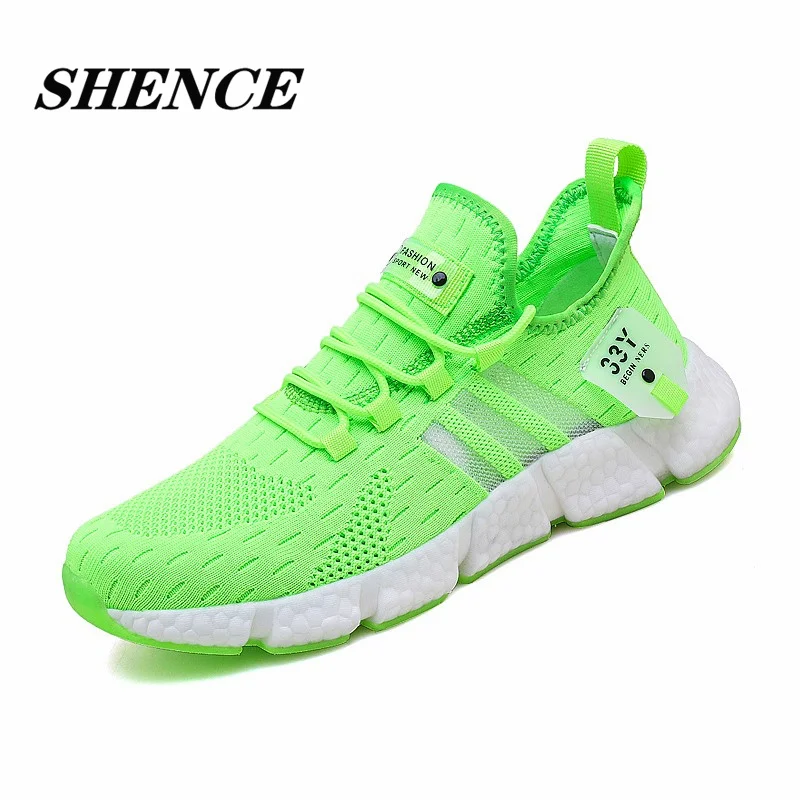 

SHENCE Mesh Breathable Summer Elastic Couple Shoes Men's Plus Size Sneakers Light and Soft Plus Size Women's Casual Sports Shoes