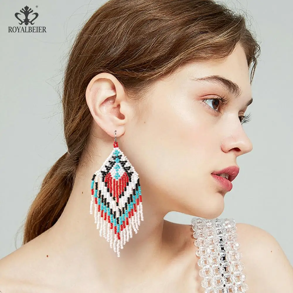 ROYALBEIER женские многоцветные бусины этнические ювелирные изделия богемные ручной