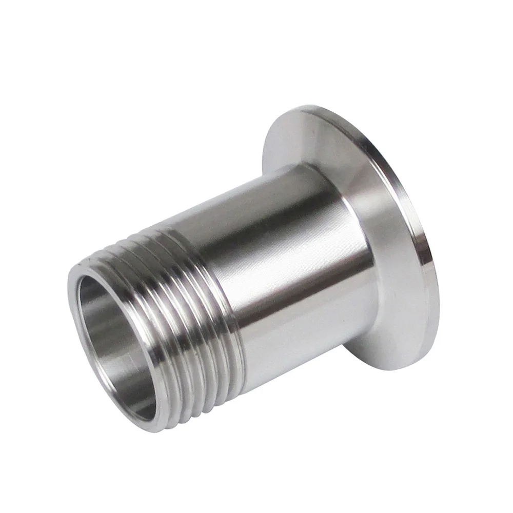 1/4 ''DN8 2'' DN50 BSP санитарный тройной зажим наконечник мужской Резьбовой