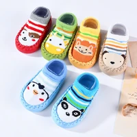 baby shoes socks children infant cartoon socks baby gift kids indoor floor socks leather sole non slip thick towel socks