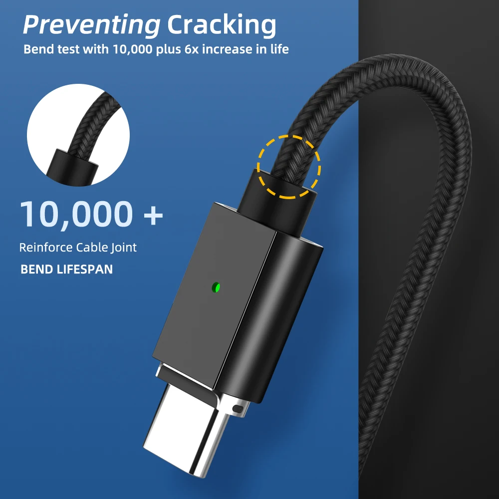 Магнитный USB кабель Type C для Samsung Huawei P20 3A Quick Charge Microusb шнур магнитное зарядное