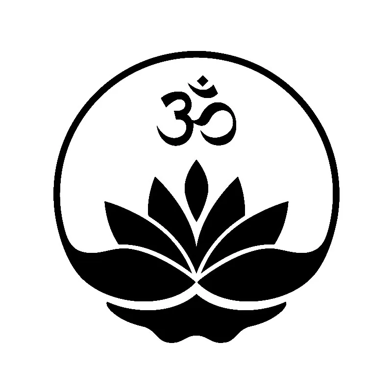 

Car Stickers Buddha Buddha Yoga Ohm Zen Meditation PVC Car Decoration Accessories Decals Creative Black/white,14cm*14cm