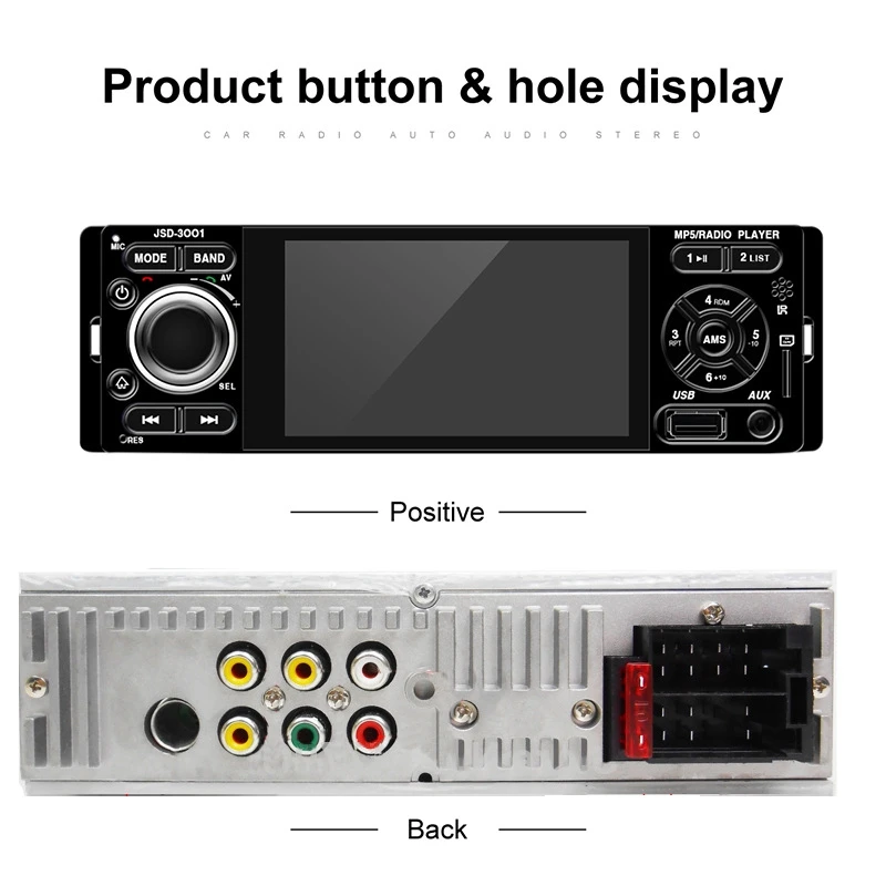 

4.1Inch Contact Screen MP5 Car Player, Bluetooth Hands-Free, Support Reversing Priority, Mobile Phone on the Same Screen