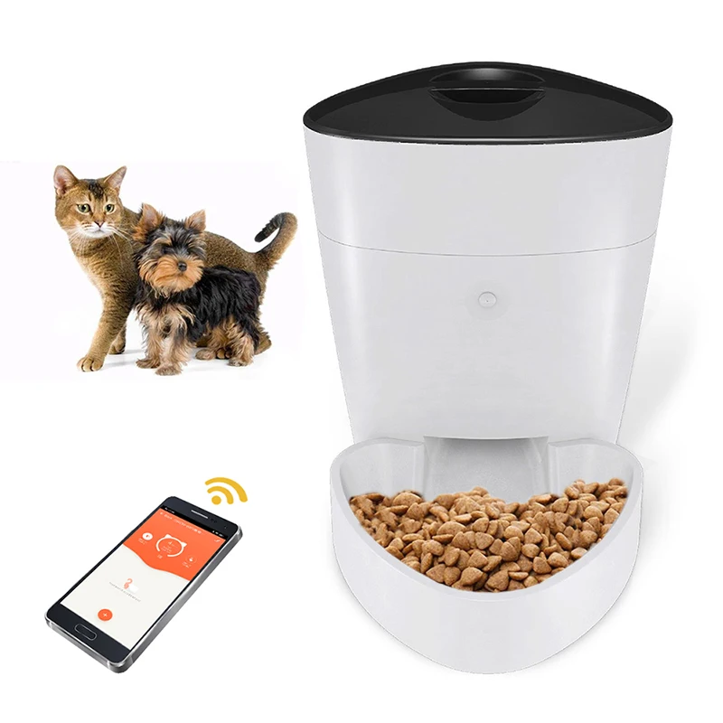 Автоматическая кормушка для домашних животных 4 л Wi Fi пульт дистанционного
