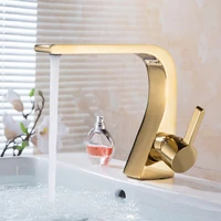 bathroom basin faucet soild brass sink mixer tap hot cold lavatory crane single handle basin tap new arrival goldwhiteblack