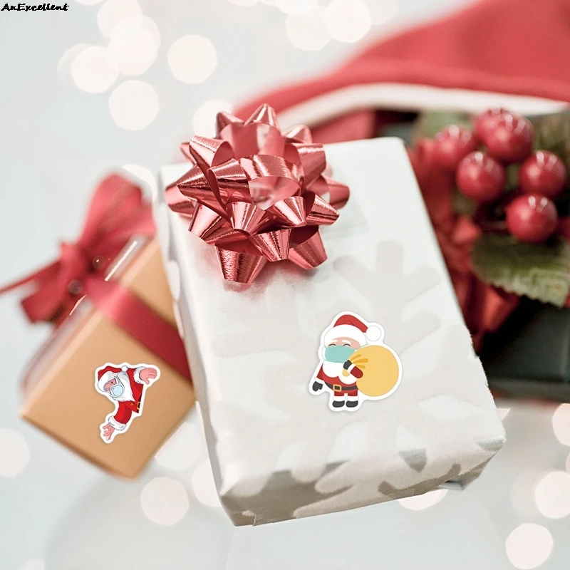 50/60pcs Kids Reward Sticker Waterproof Vinyl Koala Santa Claus Stickers Decals For Bottles Laptop Party Giveaways Decoration | Канцтовары