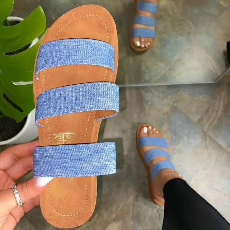 

Новинка лета 2021, яркие прочные холщовые шлепанцы для пляжа и путешествий, модные Универсальные Тапочки
