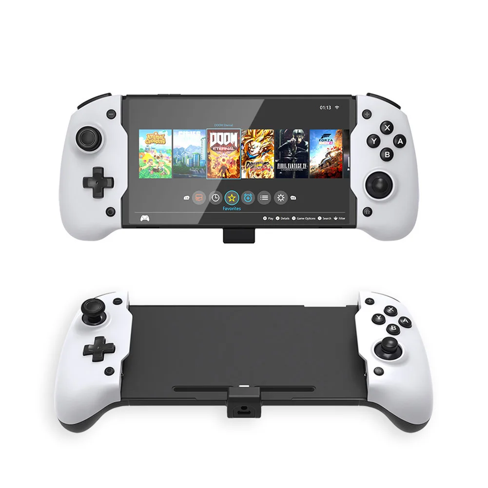 

Double Motor Vibration Gamepad for NS/NS OLED Console Game Controller Grip Joystick 6-Axis Gyro Handgrip Joy-pad