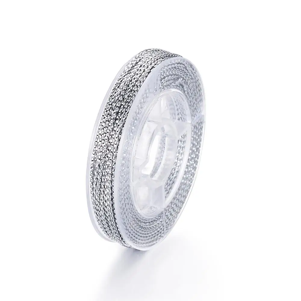 10 м/рулон проволока для бисероплетения неэластичная нить цвет серебристый 0 6