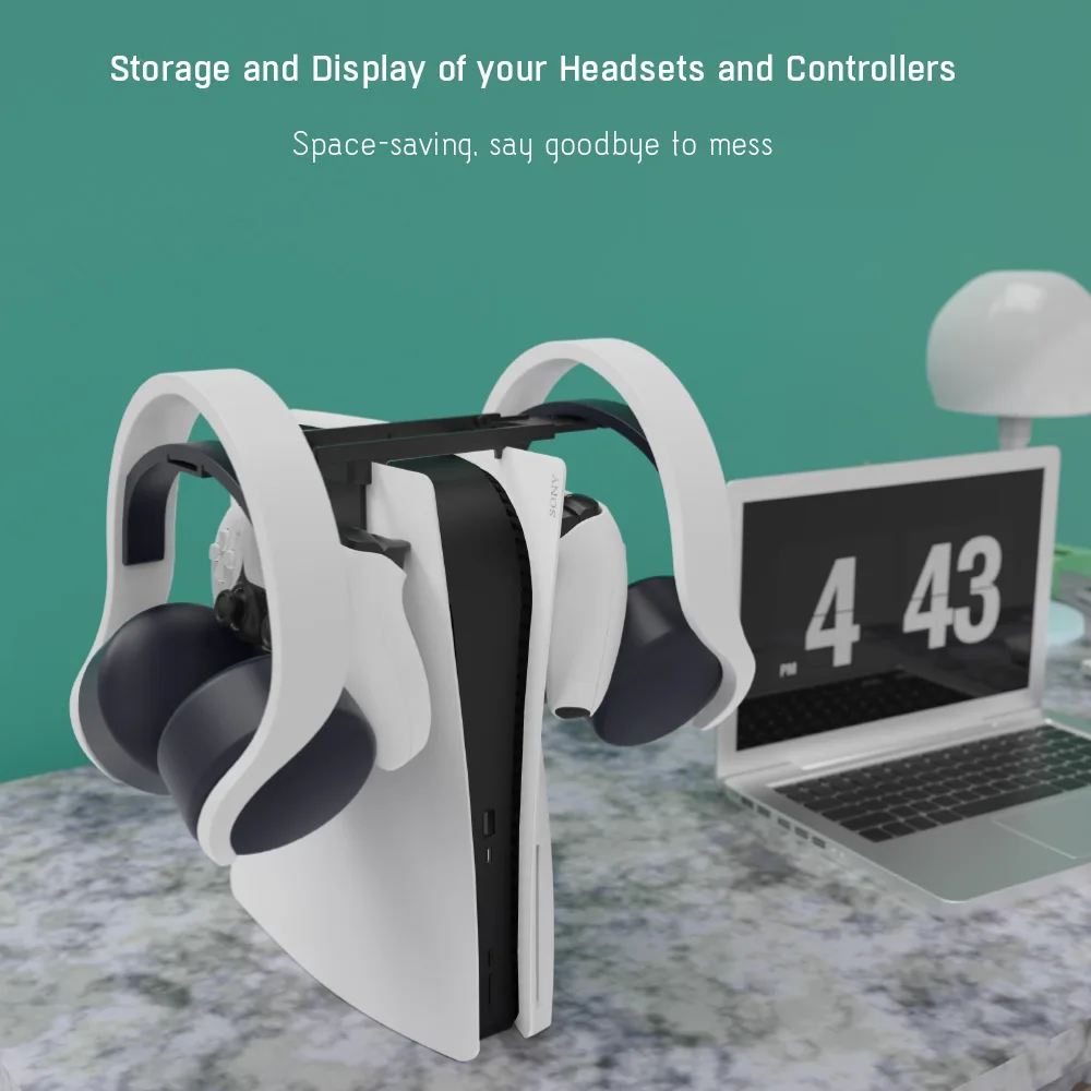 

For PS5 Main Unit Shoulder Pole Type Earphone Handle Storage Bracket PS5 Main Unit Hanging Type Storage Bracket Handle Storage