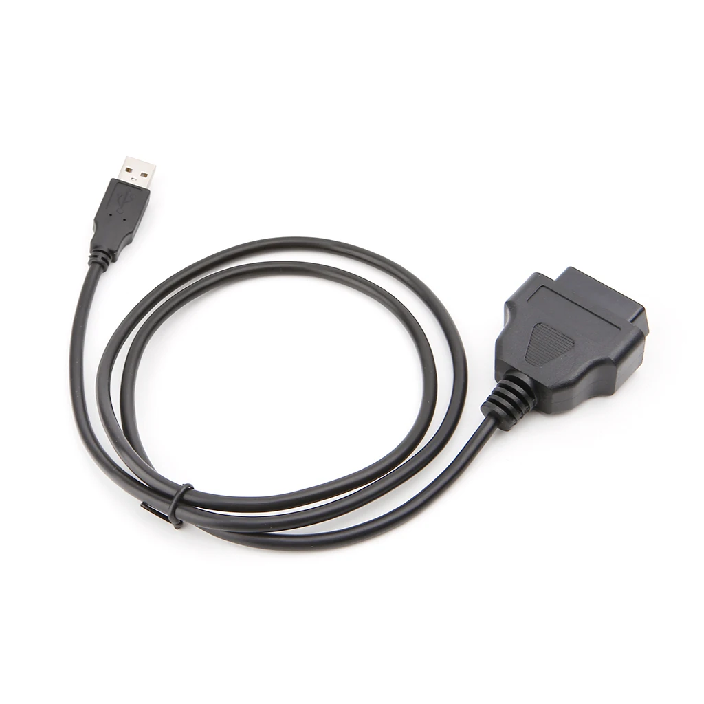 

16Pin OBD2 To USB Port Charger Adapter Cable Connector Diagnostic Tool
