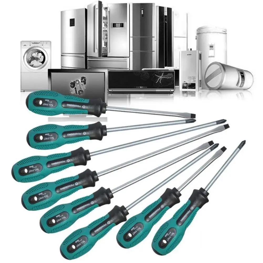 

Screwdriver Set Chrome Vanadium Alloy Steel 12pcs/Set Household Appliances Electrician Ratchet Wrench Hardware