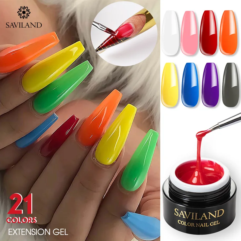 SAVILAND строительный гель для ногтей натуральный наращивания пальцев жесткий