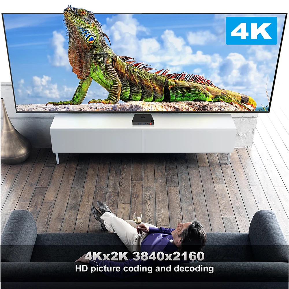 VONTAR T4 мини ПК Intel Atom X5 Z8500 четырехъядерный Windows 10 4K HTPC с двойным Wifi BT4.0 1000M LAN USB3.0 HD