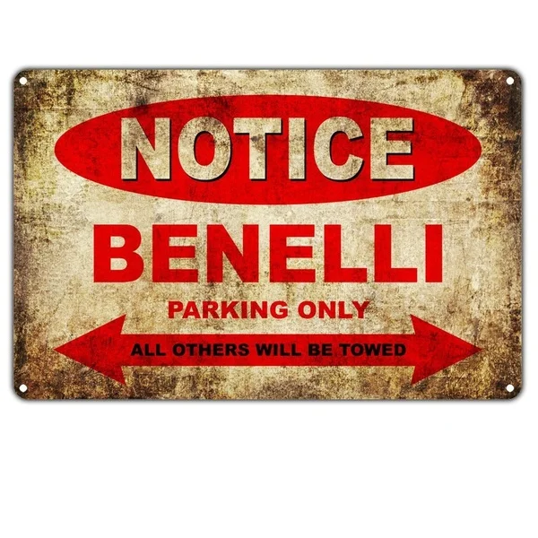 

Оловянная вывеска для стоянки мотоциклов, винтажная алюминиевая Ретро металлическая вывеска для украшения стен