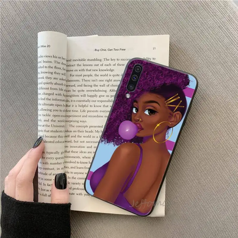 

MELANIN POPPIN Girl sexy Phone Case For Samsung galaxy S note 7 8 9 10 20 fe edge A 6 10 20 30 50 51 70 lite plus Soft Silicone