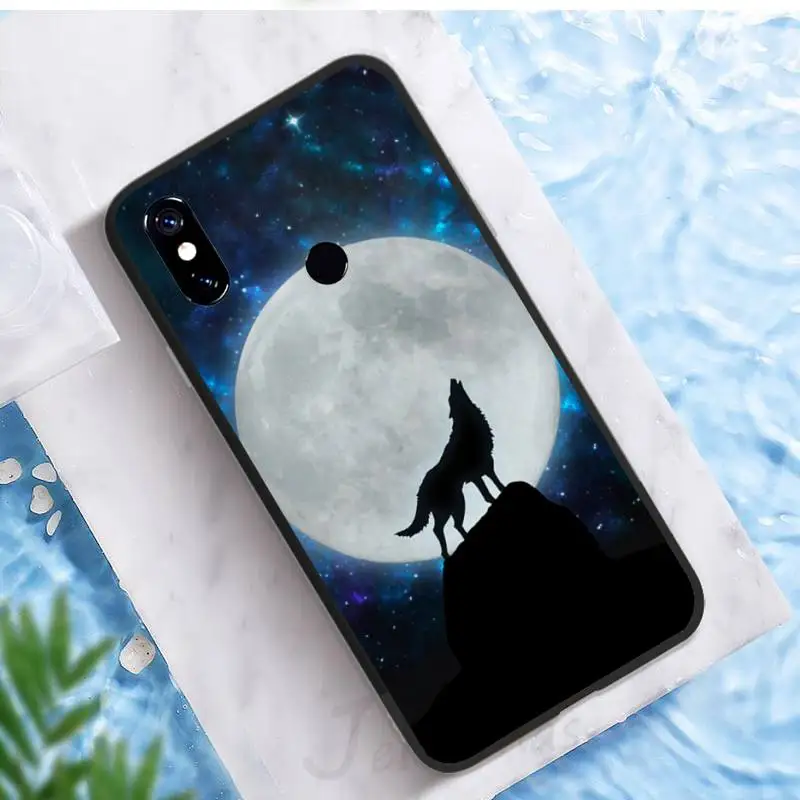 

Cute Snow Wolf Phone Case For Xiaomi Redmi note 7 8 9 t k30 max3 9 s 10 pro lite