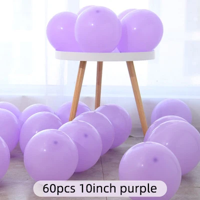 10inch 60pcs D 100 шт., воздушные шары в виде макарон, пастельные вечерние шары из латекса, гирлянда, яркие, для дня рождения, свадьбы, вечеринки, украшения, воздушные шары, Арка JL0137 - Цвет: 10inch 60pcs D