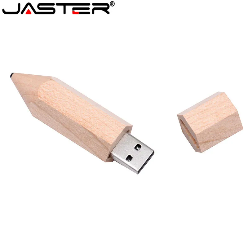 Креативный подарок JASTER USB 2 0 деревянный карандаш с логотипом флеш накопитель 4 ГБ 8