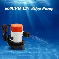 600gph water pump boat bilge pump 12v electric marine pump boat water exhaust pump submersible bilge sump for rv yacht