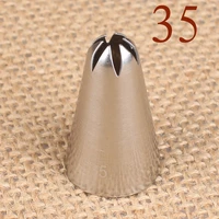 35 6 teeth soluble bean stroke cake cream decorating mouth 304 stainless steel baking diy tools small number