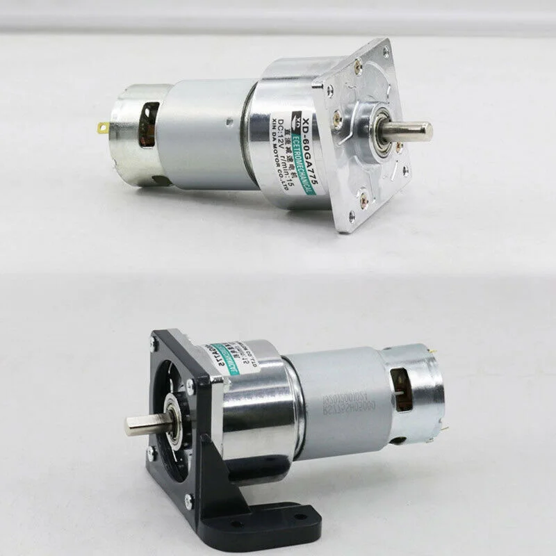 Редукторный двигатель постоянного тока 12 В 24 35 Вт низкая скорость PM 5 - 500 об/мин