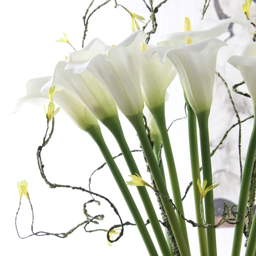 Искусственные цветы из искусственной кожи для украшения свадьбы большие