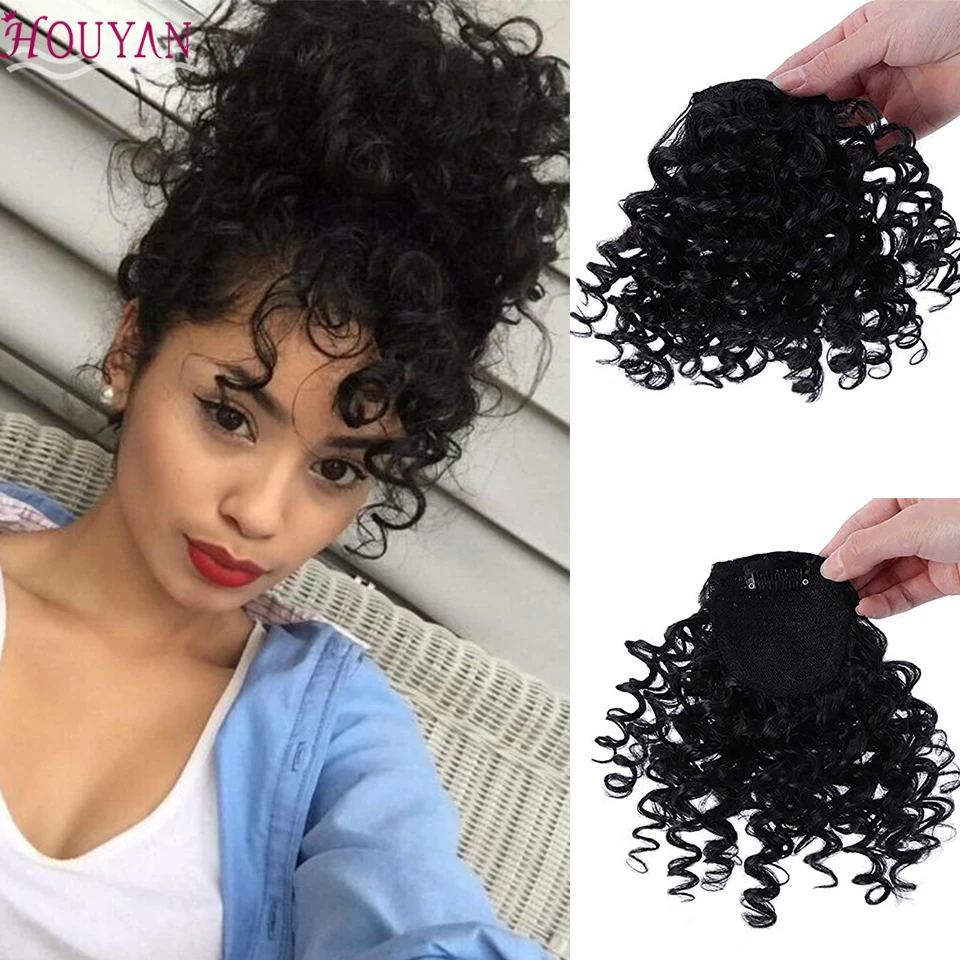 

HOUYAN New Adult Women Synthetic Hair Bangs Fake Bangs Extensions False Fringe Hair Accessories