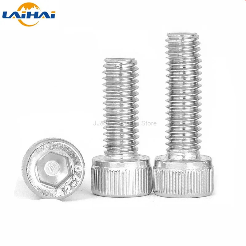 10pcs US Coarse thread UNC 1/4-20*L 304 A2-70 stainless steel Hex Hexagon Socket Cap Allen Head Screw Bolt Length = 5/16" - 4"