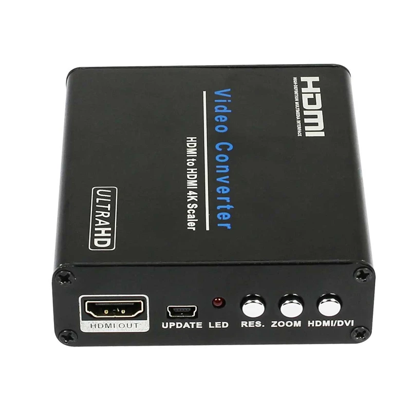 

Hdmi to Hdmi 4K Scaler Converter 4K x 2K Video Audio Converter Box for Dvd Set-Top Box Hdtv Projector EU Plug