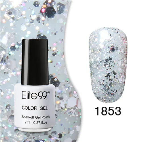1853 Elite99 Гель-лак набор все для маникюра Полупостоянный Vernis верхнее покрытие УФ светодиодный гель лак удаляющийся замачиванием Гель-лак для ногтей - Цвет: 1853