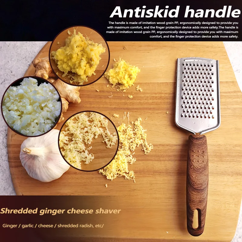 

Stainless Steel Baking Set Pizza Cutter Triangular Shovel Grater with Wood Grain Color Handle for Kitchen Supplies Pizza Tools