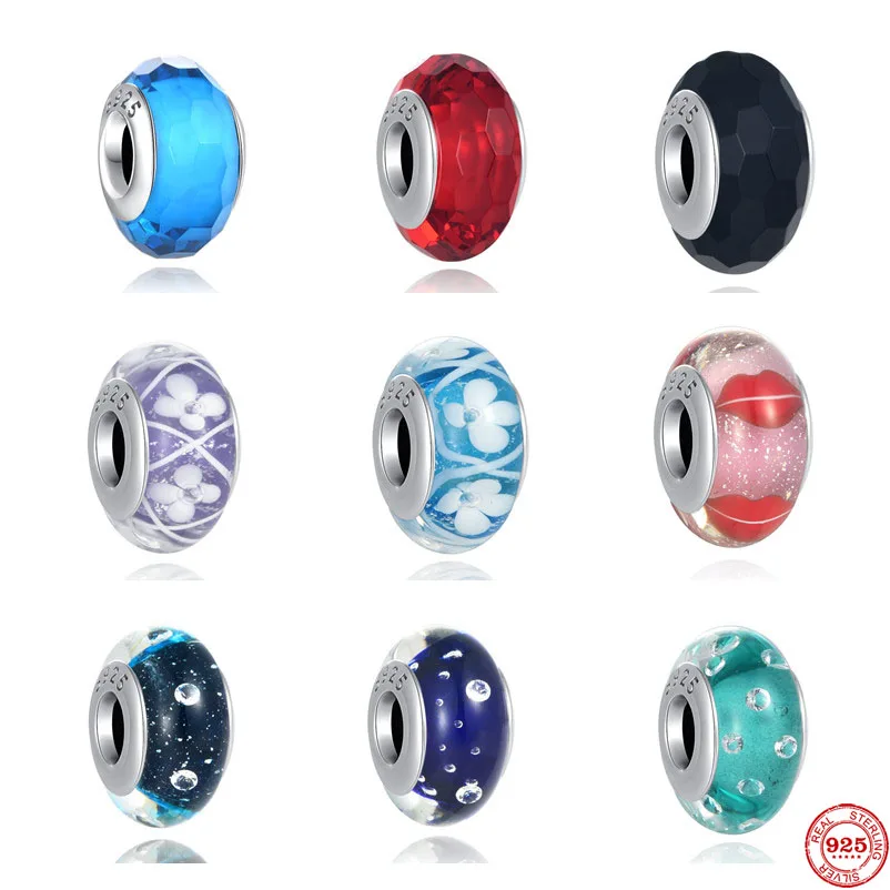 Бусины из муранского серебра 925 пробы для браслета | Украшения и аксессуары