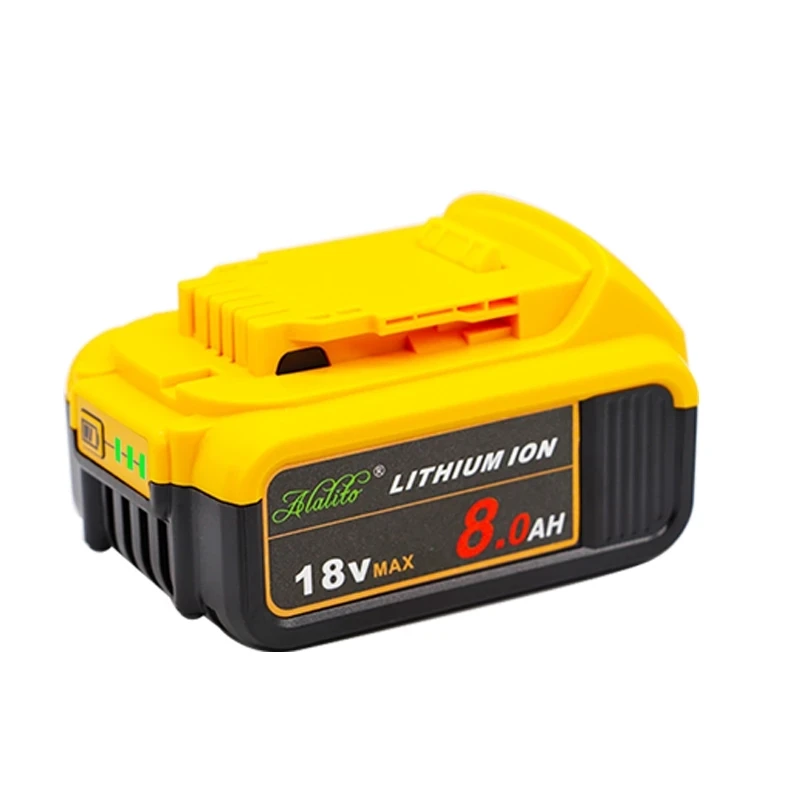 3 шт. 18 в 8.0Ah Макс XR Батарея електричюеского инструмента Замена для DeWalt DCB184 DCB181 DCB182