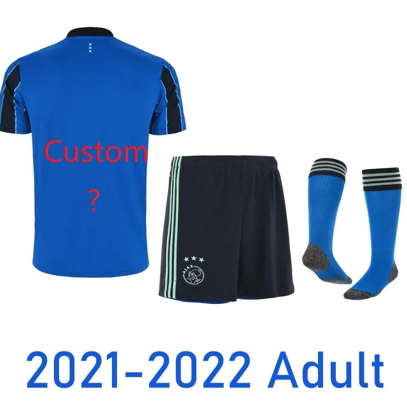 

New 21 22 ajaxes away blue sets shirts kit 2021 2022 tracksuit ajaxed shirt amsterdam training survetement