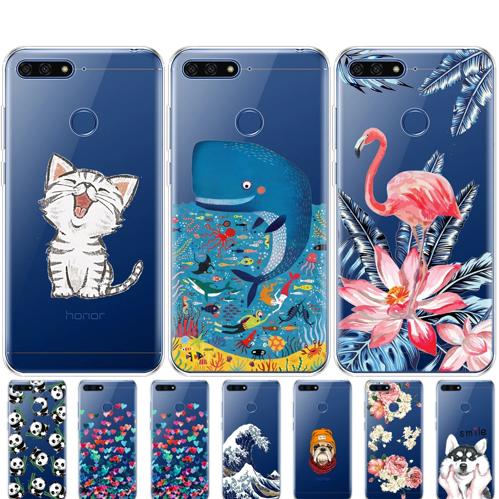 

Case For Huawei Honor 7C 5.7" Inch Case Cover Silicon Soft TPU Cover Back Protective Phone Case For Huawei Honor 7c Aum-L41