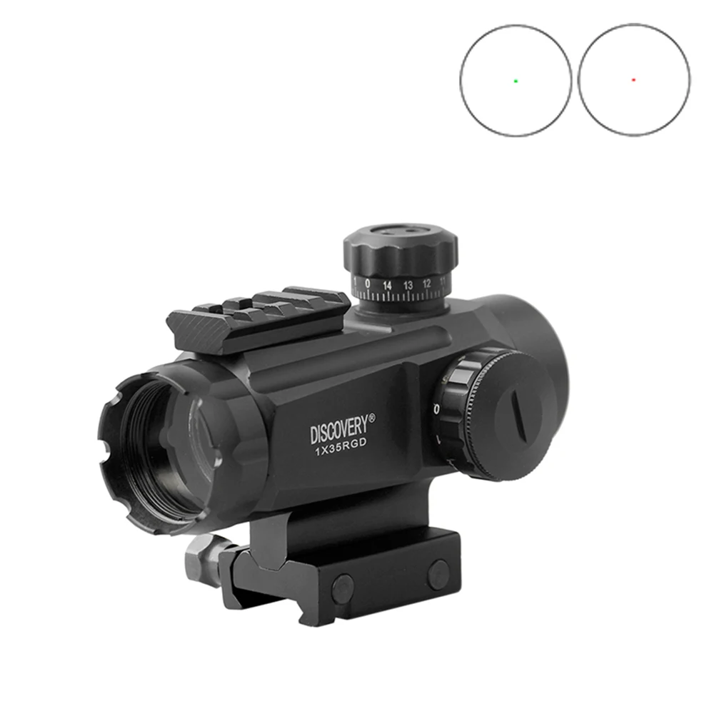 Discovery Red Dot 1X35 4 вида точек 11 передач в красном и зеленом цветах с рельсовой