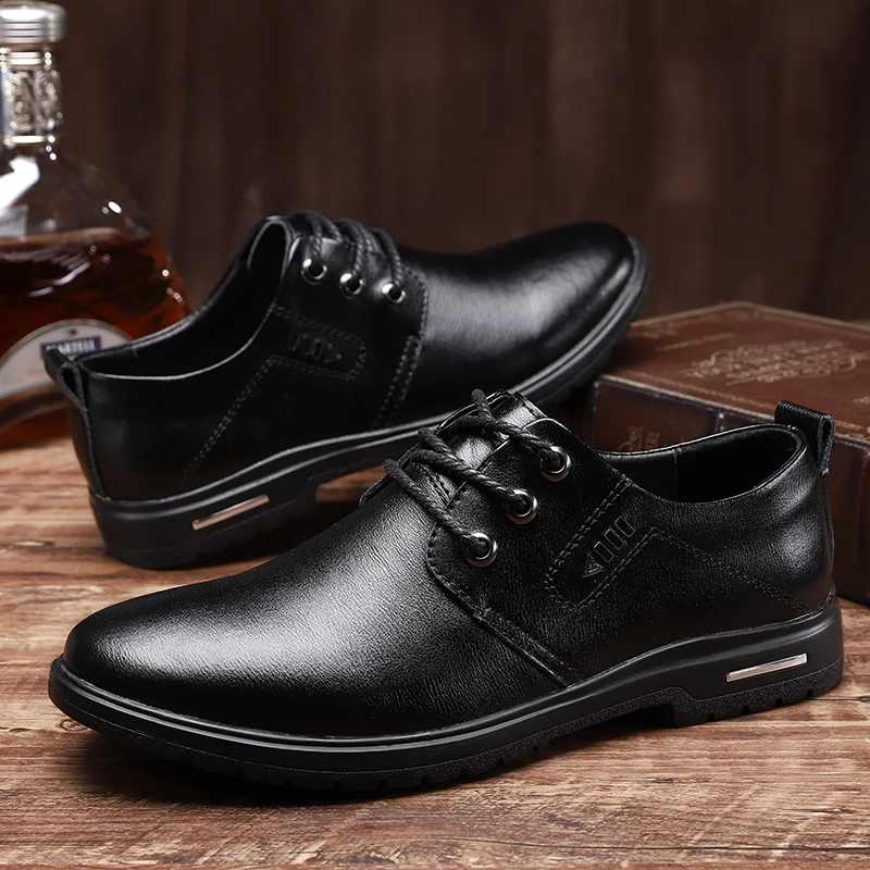 

Casual Leather Shoes For Men Mens Shoes Casual Leather Male Shoe Sneakers Men Black Fashion Light Breathable Causal Sports Flat