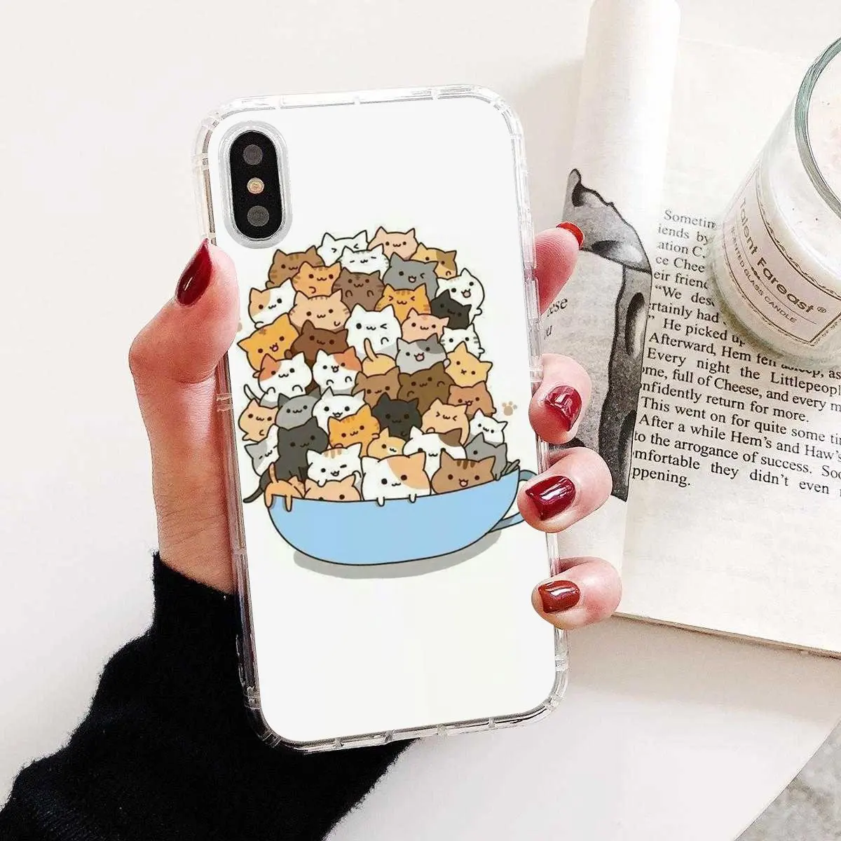 Купите силиконовый чехол для телефона с милым котиком Samsung Galaxy Note 2 3 4 5 8 9 S2 S3 S4 S5 Mini