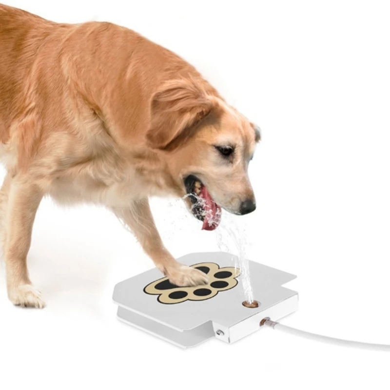 

Automatic Dog Water Fountain Step on Toy Outdoor Joy with Pets Security Without Electricity
