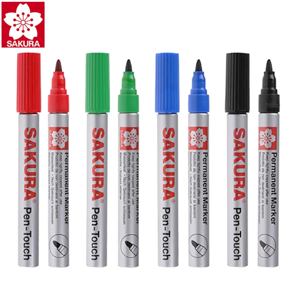 

4 Packs Of Japanese SAKURA Round Head Art Marker XPK Hand-Painted Illustration Pen Ink Pen Waterproof Signature Pen